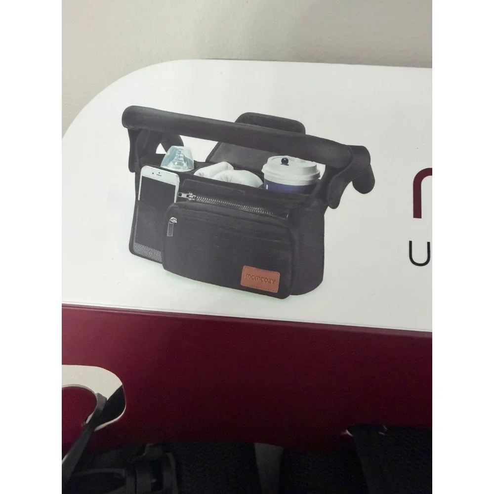 Momcozy Universal Stroller Organizer Unisex OS Black Travel Bag NWT